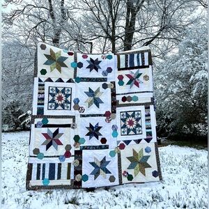 Eight Point Stars and Hexagons Quilt